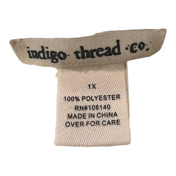 NWOT ndigo Thread Co. Lace Sleeveless Open Front Flounce Hem Duster Vest Sz M - Picture 6 of 6